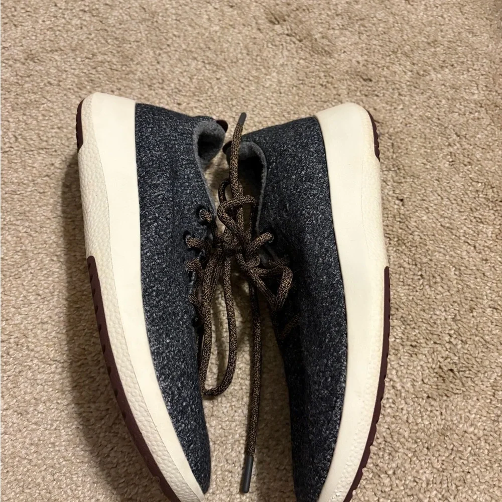 Allbirds Mizzles Fuji Charcoal Gray Wool Runner Sneakers Womens Size 9 Casual